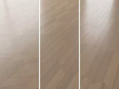 Parquet Oak Canna Brushed set 6 3D model