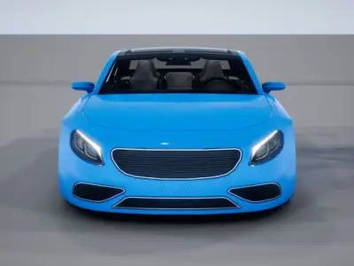 Generic Mid Size 2 Door Coupe Low-poly 3D model