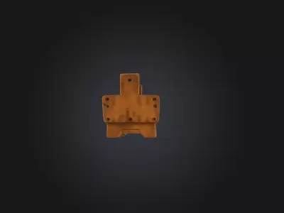 Rustic Hen Crate Low-poly 3D model