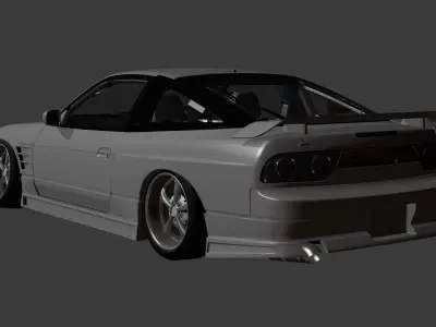 G Corporation Flash V2 Nissan 180sx Body Kit GTS GT6 GT7 Base 3D model