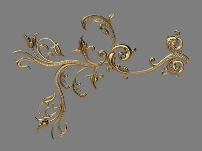 Chandelier horn 3D print model 3D model