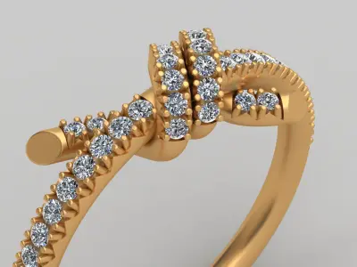 Tiffany Knot Ring 3D Printable Brand 3D print model