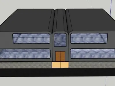 Wings modern house 3D model