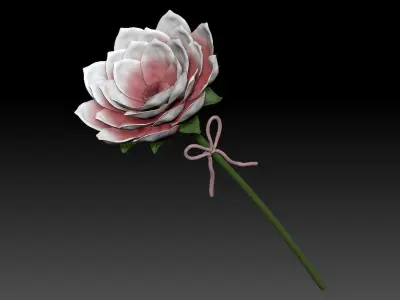 Flower with vase Free 3D model