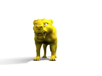 saber tooth tiger 3D model