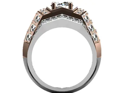 Men ring two part 3D print model