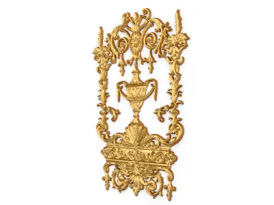 Classic decor ornament carved 66 3D model