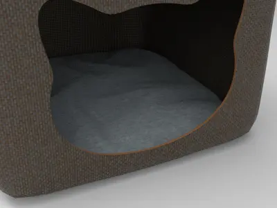 Caty Cat Home Low-poly 3D model