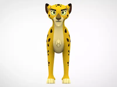 Azaad Low-poly 3D model