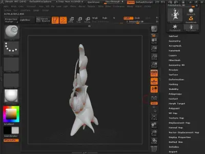 Surrealism no leave tree decor  3D model