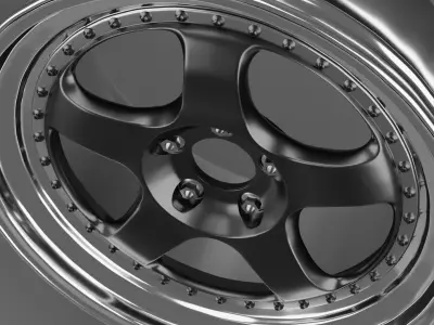 work meister s1 3p Wheel 3D model