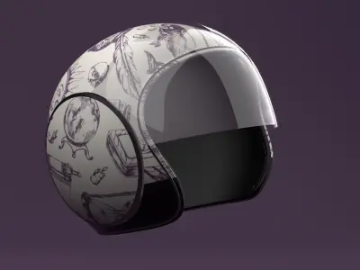 Bike Helmet for Riders 3D model