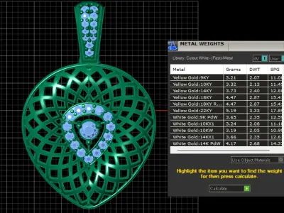 LUXURY FILIGREE PENDANT3D PRINTABLE MODEL  3D print model