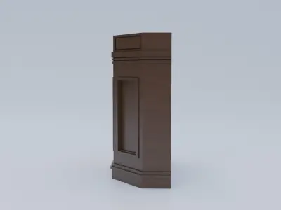 Pulpit Column 3D model