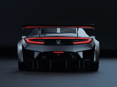 Honda NSX 2019 Low-poly 3D model