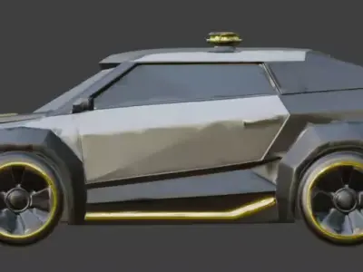 Cyber Concept SUV 3D Model Low-poly 3D model