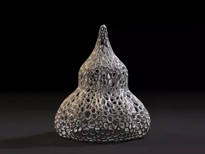 Ghost halloween Voronoi 3D print model