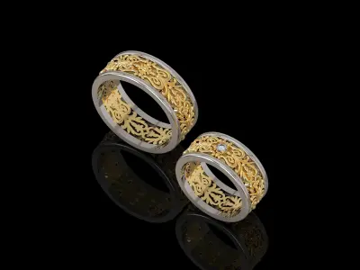 Engagement Ring 001 3D print model