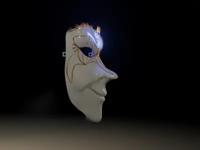 Boris Brejcha Venetian Carnival Mask  Realistic 3D print  3D model