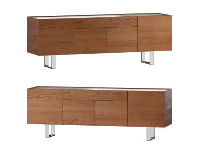 HORIZON SIDEBOARD WALNUT 3D model