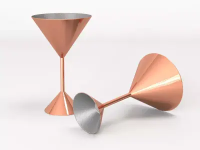 Plum Cocktail Set 3D model