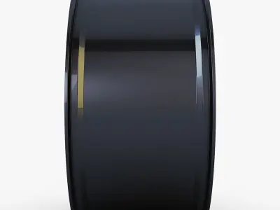 Style 375 wheel black Mid Poly Low-poly 3D model