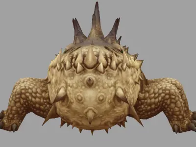 Crocodile dinosaurs Low-poly 3D model