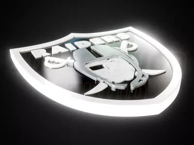 Las Vegas Raiders logo - Cinematic - 3D print 3D model