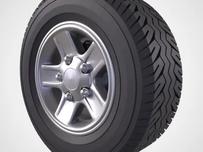 LAND ROVER DEFENDER 110 TYRE RIM 3D print model