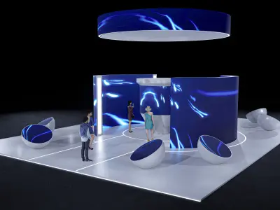 exhibition Low-poly 3D model purchase