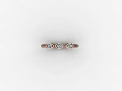 Solitaire Ring Version 1 SR20 3D model