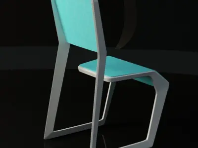 Cantilever Chair Low-poly 3D model