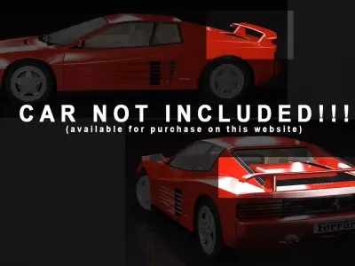 Sports car Spoiler 3D model