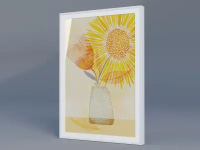 Wall Frame Low-poly 3D model