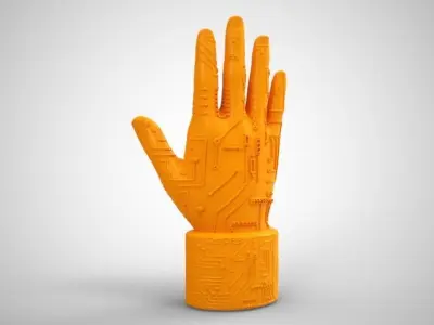 Circuit Hand 3D print model