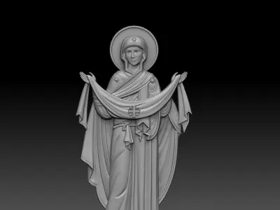 vergin  Mary  Holy Belt orthodox   3D print model