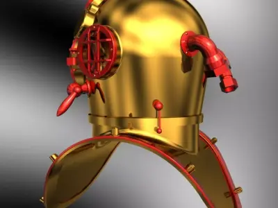 Diving helmet 3D model