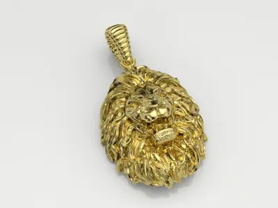 Lion Necklace Free 3D print model