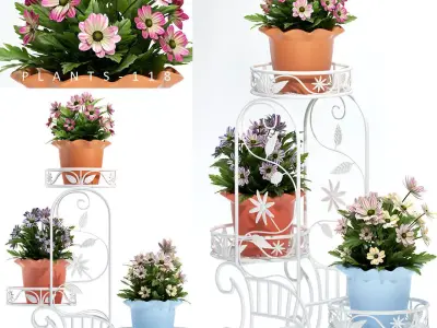 Flower plant 118 3D model