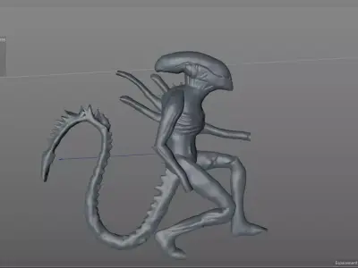 Xenomorph Sculpted Free 3D model