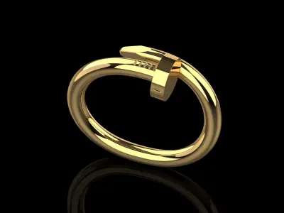 Juste un clou Bracelet Large model 17 Size N194 3D print model