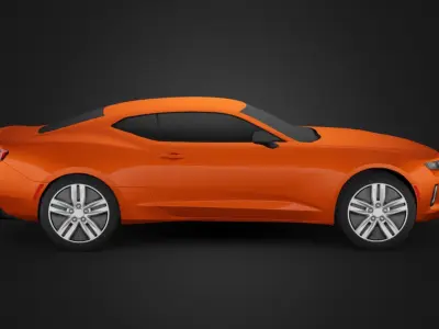 Chevrolet Camaro Low-poly 3D model by One1Steven