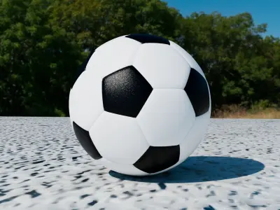Football Soccer Low-poly 3D model