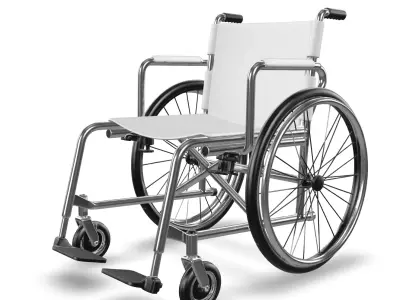 Medical Wheel Chair 3D Asset  Low-poly 3D model