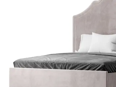Double bed Guss P 3D model