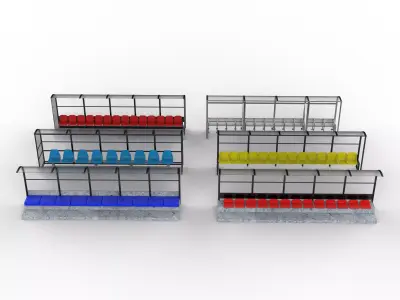 Soccer Bench  3D model