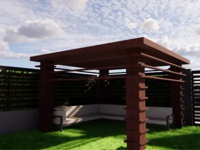 pergola 3D model