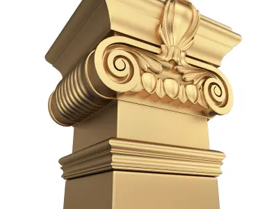 Column Capital 03 Low-poly 3D model