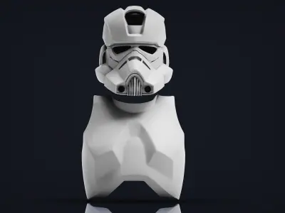 Clone Engineer Phase 2 helmet and body armor 3D print model