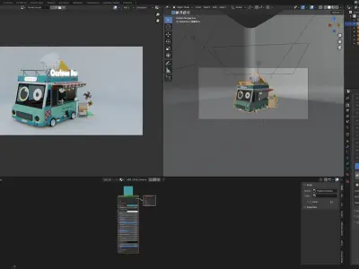 Ice cream truck 3D model